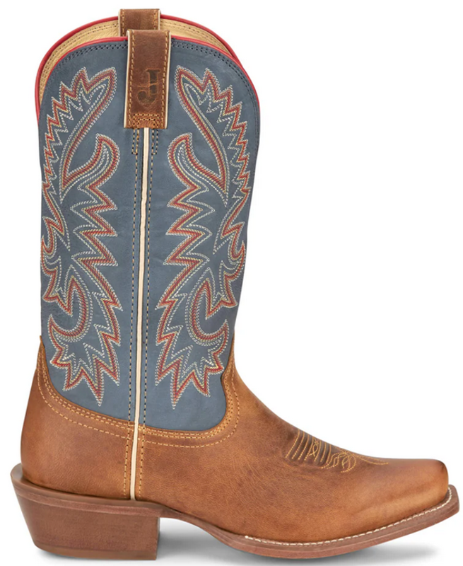 Men s Justin Show Off Medium Square Toe Boot Gass Horse Supply Western Wear