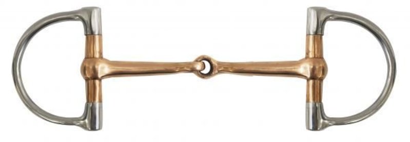 Showman Dee Ring - Copper Mouth Snaffle  5"