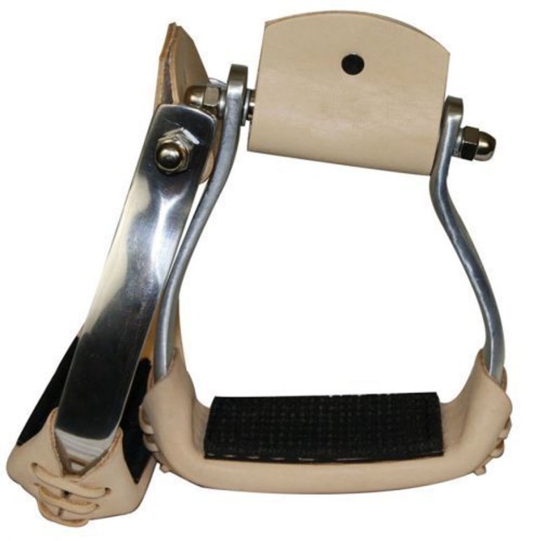 Showman Showman Aluminum Angled Stirrups