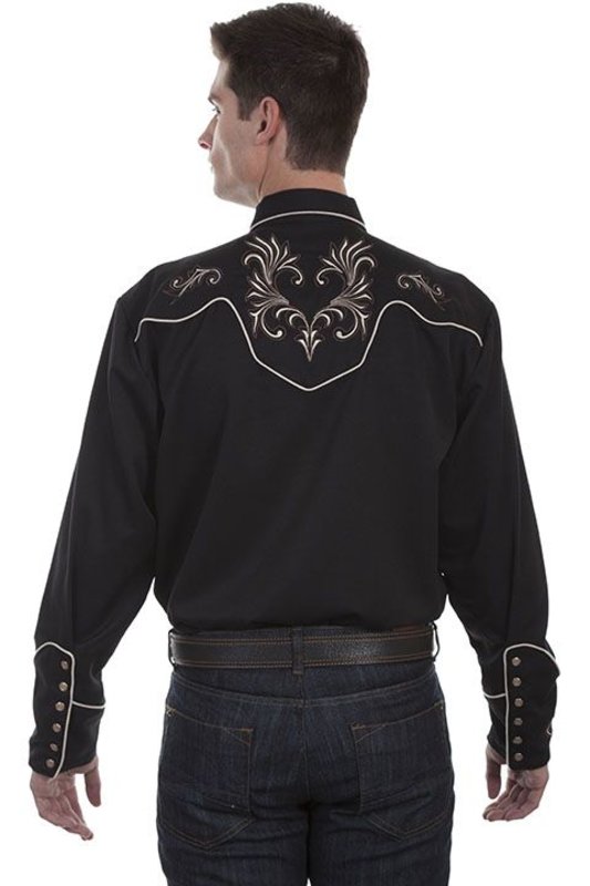 Scully Leather Men's Scully Embroidered Western Shirt