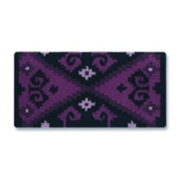 Mayatex Mayatex Chaparral Wool Saddle Blanket Grape & Black, 36x34