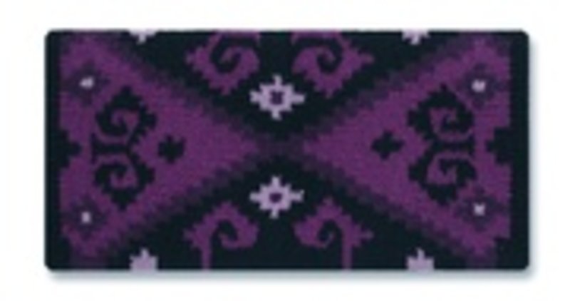 Mayatex Mayatex Chaparral Wool Saddle Blanket Grape & Black, 36x34