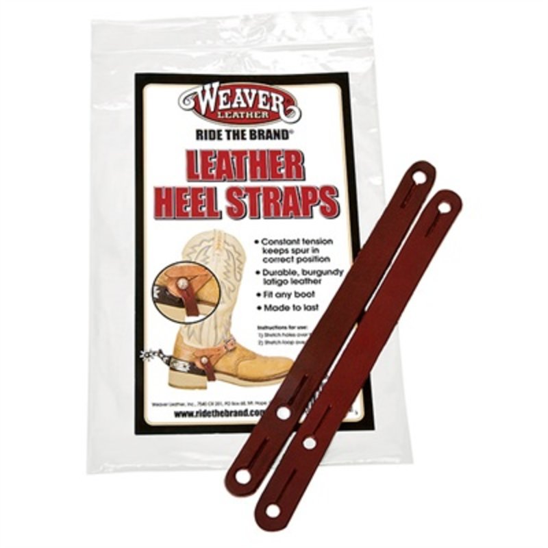 Weaver Latigo Leather Spur Heel Straps - Two Adjustments