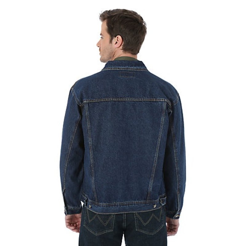 Men's Denim Trucker Jacket in Pitch Black - Thursday