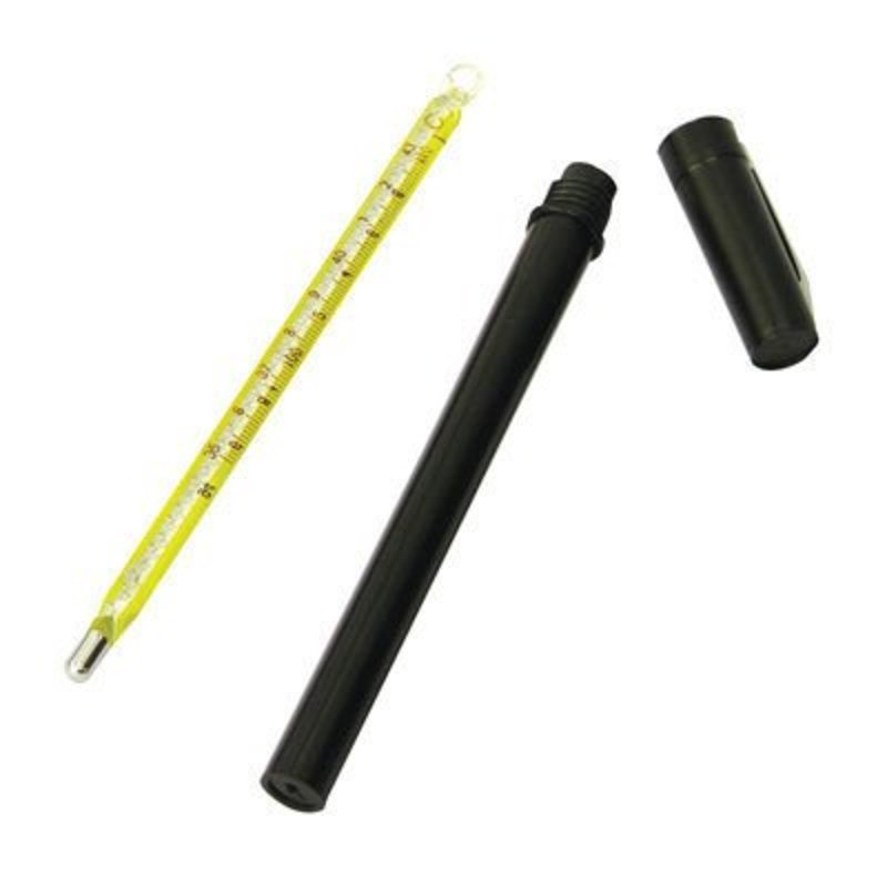 Vet Thermometer And Case black- 5"