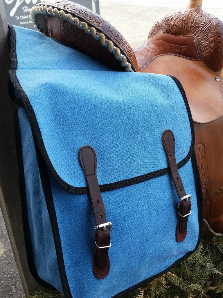 saddle bag blue