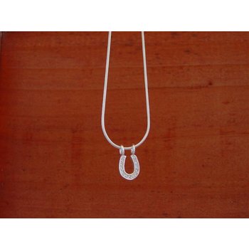 Baron Silver Necklace - CZ Horseshoe