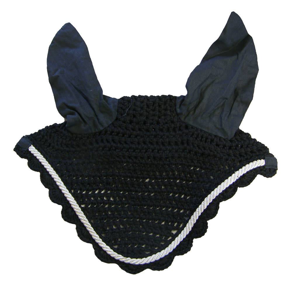Scalloped Crochet Fly Veil with Ears Horse Size Gass Horse Supply