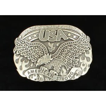 Nocona Belt Buckle - Eagle and Fire