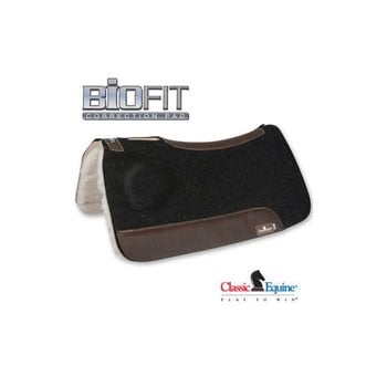 Contour Classic Saddle Pad-Black Wear Leather