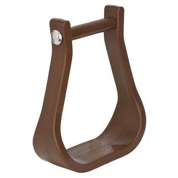 Weaver Polymer/Synthetic Western Stirrups - Brown, Bell