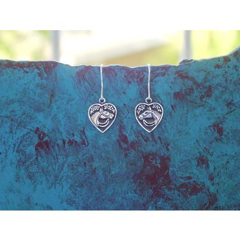 Baron Silver Earrings - Horse Head Heart