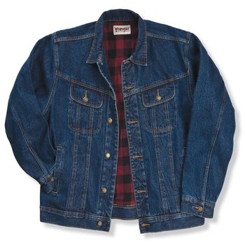 Wrangler Men's Wrangler Flannel Lined Denim Jacket