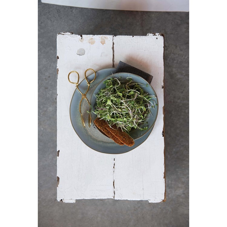 Creative Co-op Brass Leaf Tongs