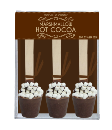 Melville Candy Mini Marshmallow Hot Chocolate Spoons - Set of 3