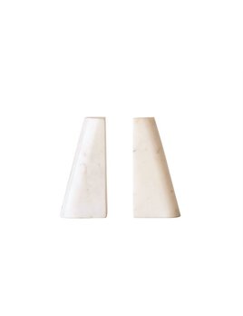 Bloomingville Marble Bookends - White - Set of 2