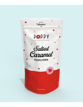 Poppy Handcrafted Popcorn Valentine's Day Market Bag - Salted Caramel Popcorn