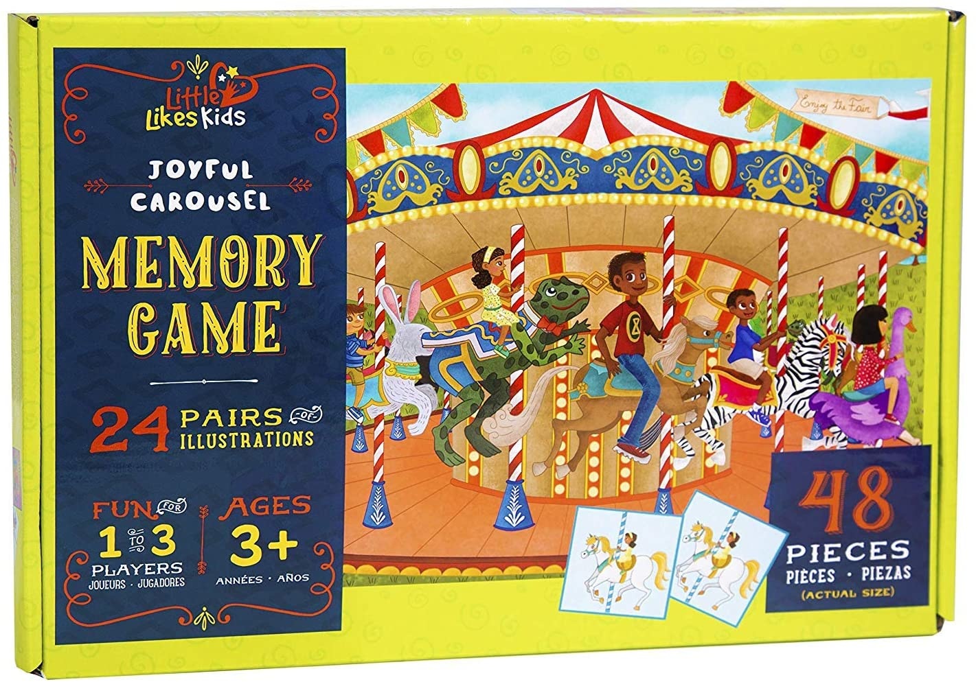 Little Likes Kids Joyful Carousel Memory Game