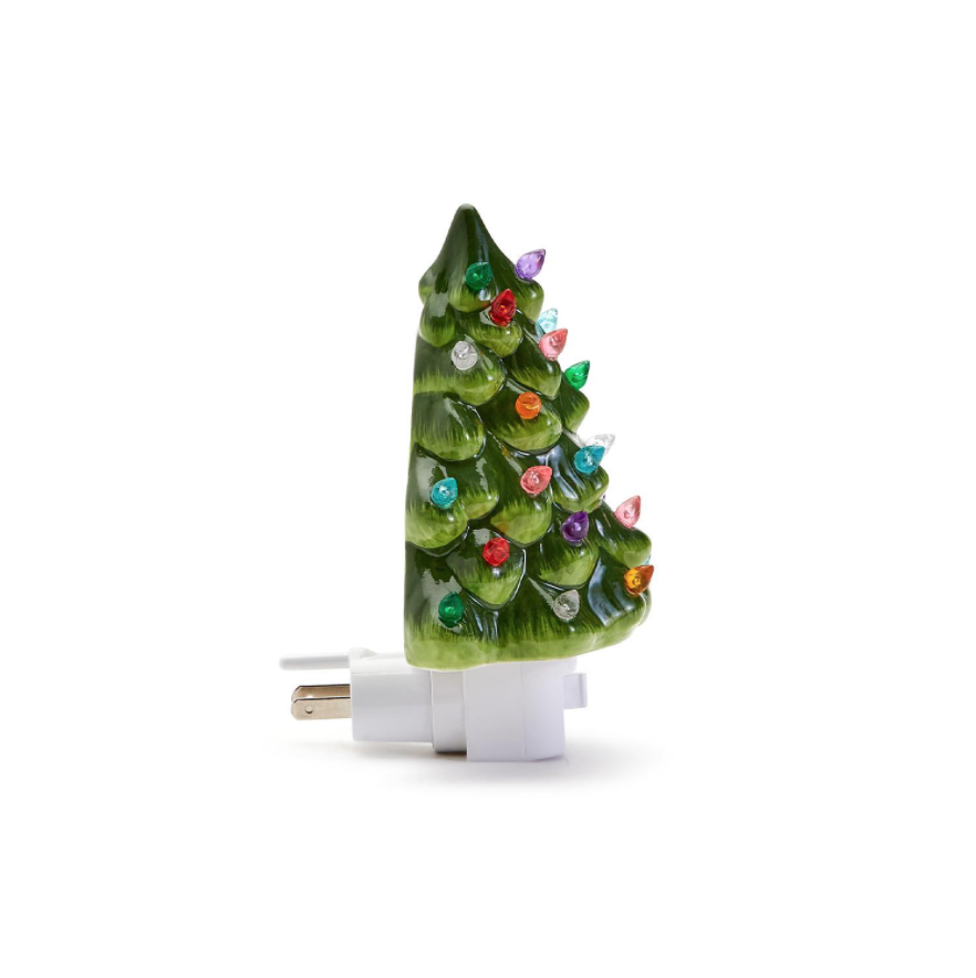 Two's Company Vintage Christmas Tree Nightlight Decor