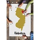 Lantern Press 1000 Piece Puzzle Hoboken State Outline & Heart (Gold & Red)
