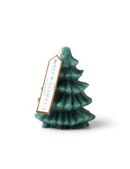 Paddywax Cypress & Fir Short Tree Candle - 3.5" x 4"