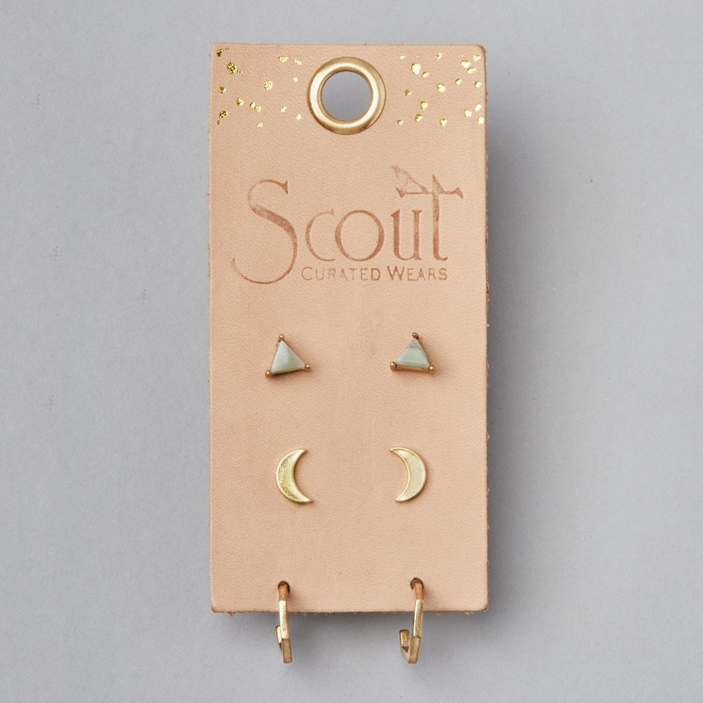 Scout Curated Wears Ella Stud Trio - Gold