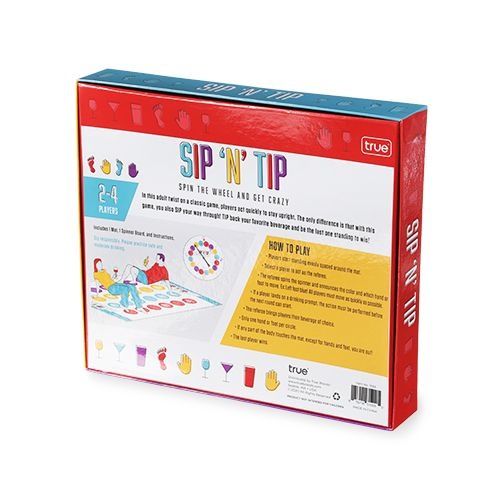 True Sip N Tip Party Game
