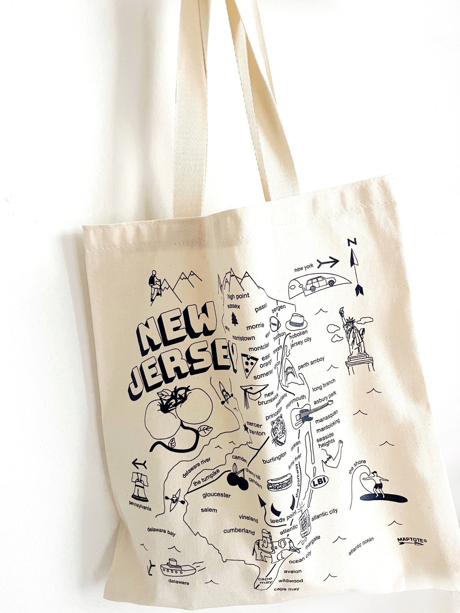 Maptote New Jersey Grocery Bag