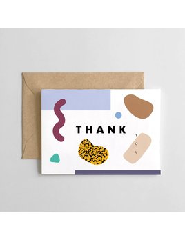 Spaghetti & Meatballs Thank You Abstract Set of 6 Cards