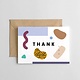 Spaghetti & Meatballs Thank You Abstract Set of 6 Cards