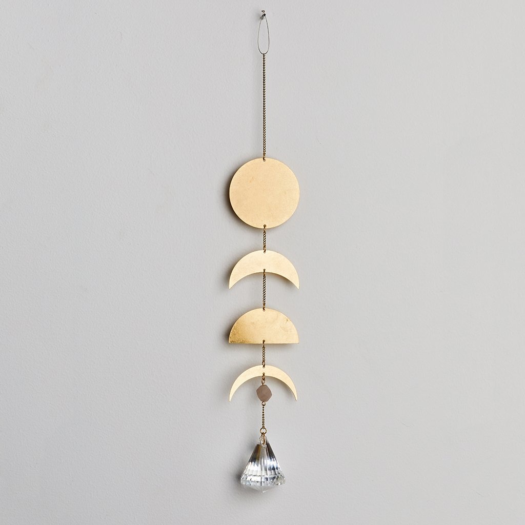 Scout Curated Wears Suncatcher - Moon Phase/Moonstone