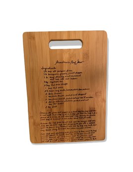 P Graham Dunn Personalized Recipe Cutting Board - Bamboo