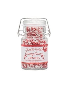 Pepper Creek Farms Red & White Candy Cane Sprinkles 4.2 oz
