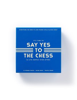 Chronicle Books Chess Game Set Say Yes to the Chess