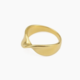 Socali Inc Glossy Twist 18K Gold Plated Ring
