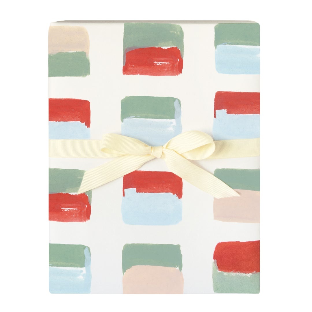 Our Heiday Holiday Blocks Gift Wrap -  Roll