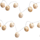 Two's Company Bamboo Touch Ball String Lights