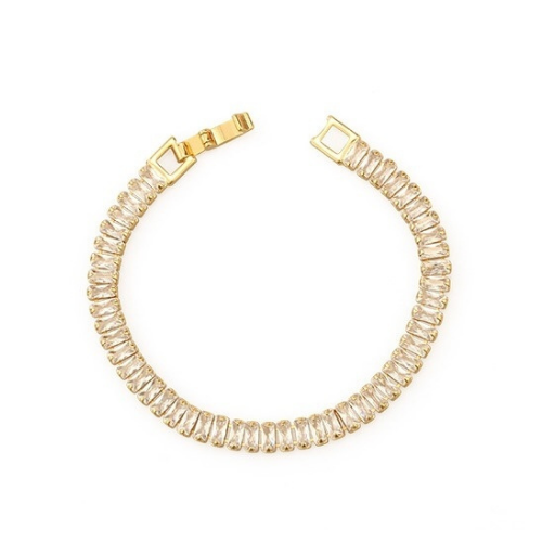 Socali Inc 18K Gold Thick Chain Zircon Bracelet
