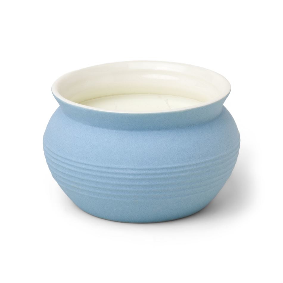 Paddywax Santorini Textured Matte Ceramic Ribbed 13oz Candle - Assorted Scents