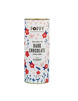 Poppy Handcrafted Popcorn Sea Salt & Dark Chocolate Popcorn Tin