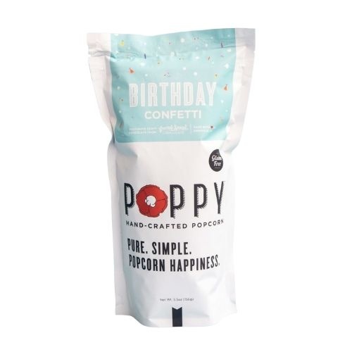 Poppy Handcrafted Popcorn Market Bag - Birthday Confetti Popcorn