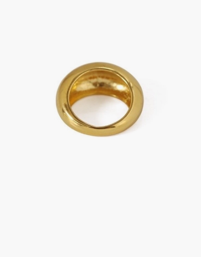 Socali Inc 18K Gold Plated Glossy Temperament Ring
