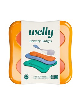 Welly Welly Assorted Solid Variety Flex Fabric Bandages 48 ct
