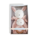 Two's Company Knitted Baby Bunny Snuggle & Rattle Set