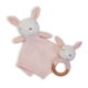 Two's Company Knitted Baby Bunny Snuggle & Rattle Set