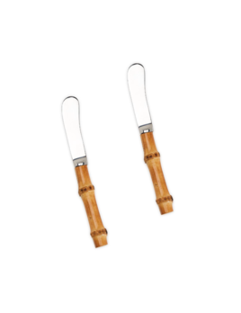 Two's Company Bamboo Handle Spreaders Set of 2
