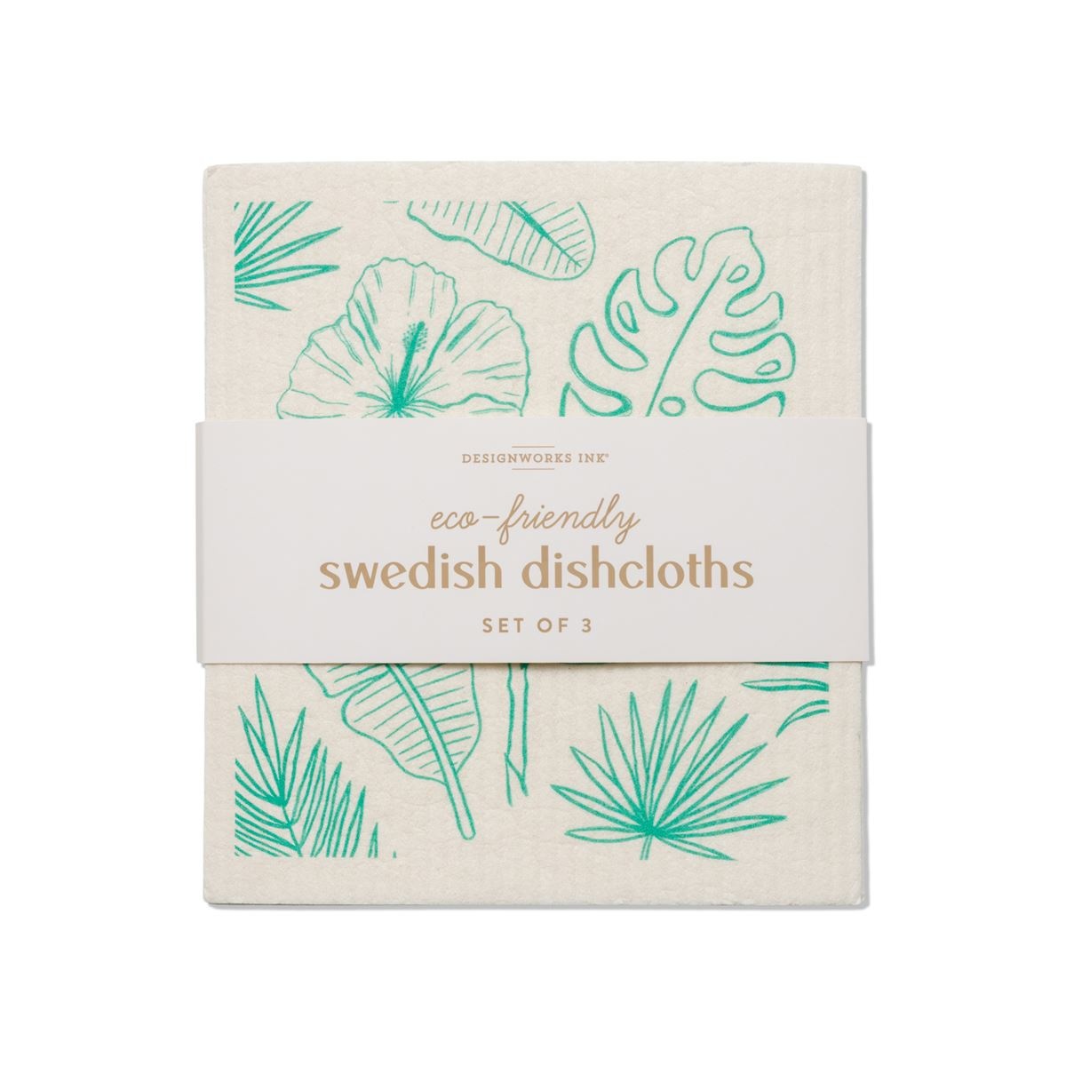 Designworks Ink Botanical Swedish Dish Cloth Set