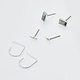 Scout Curated Wears Courtney Stud Trio - Silver