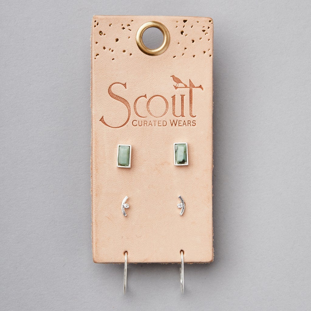 Scout Curated Wears Courtney Stud Trio - Silver