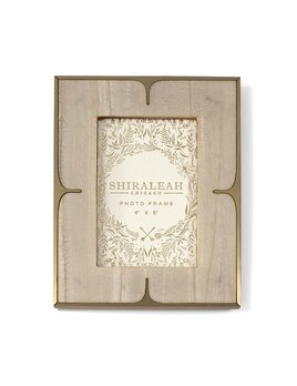 Shiraleah Ariston 4x6 Picture Frame, Ivory